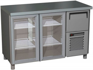 Стол холодильный Polus T57 M2-1-G X7 0430-1(2)9 (BAR-250С Сarboma)